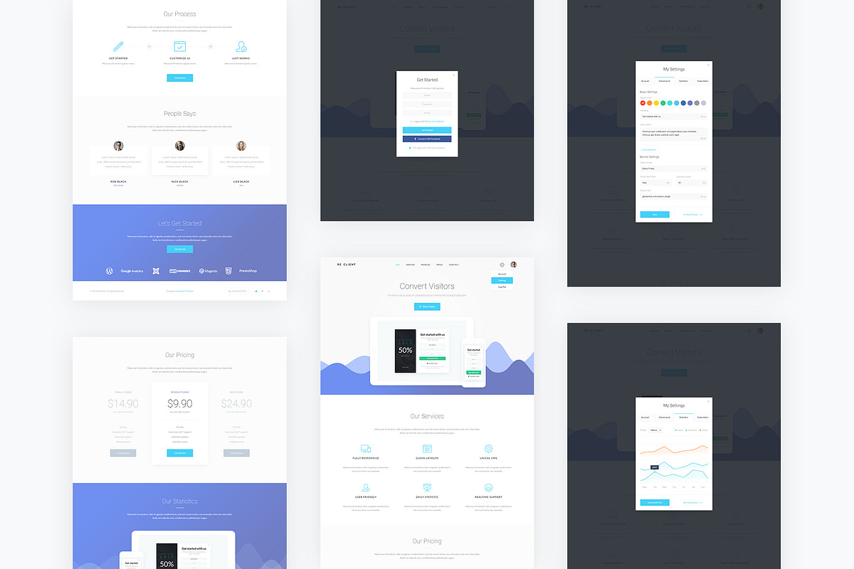 Reclient — Service PSD Template, an App Template by artemmashirov (Photo 3 of 3)
