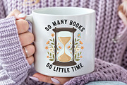 So Many Books so Little Time PNG, an Illustration by Craft Nest (Thumbnail 3 of 6)