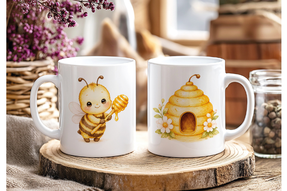 Honey Bee Clipart, an Animal Illustration by Villa 11 Estudio (Photo 6 of 11)
