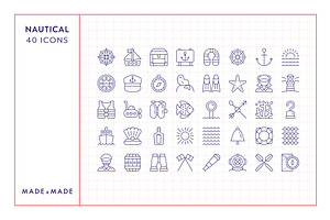 Nautical Line Icons