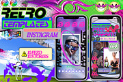 Retro templates instagram, a Social Media Template by HYPER HIROⓇ (Thumbnail 1 of 8)