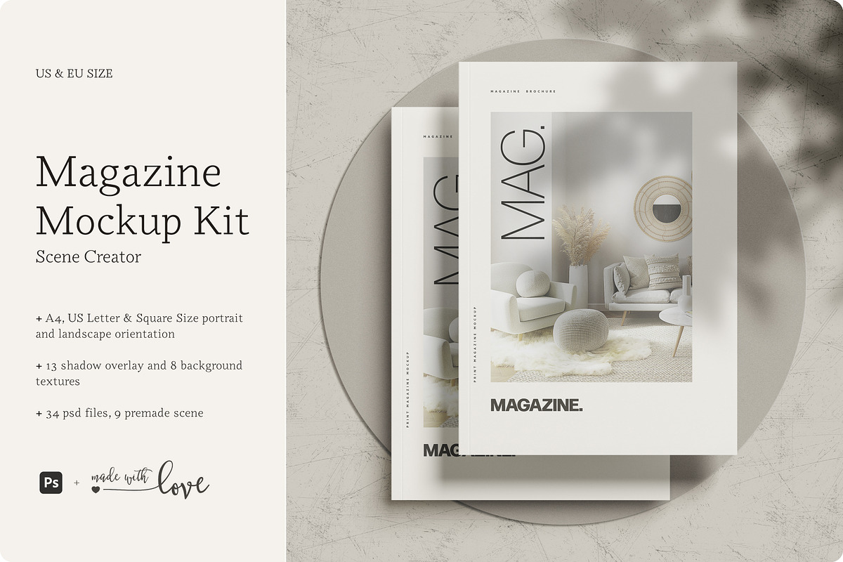 Magazine Mockup Kit | Creative Market