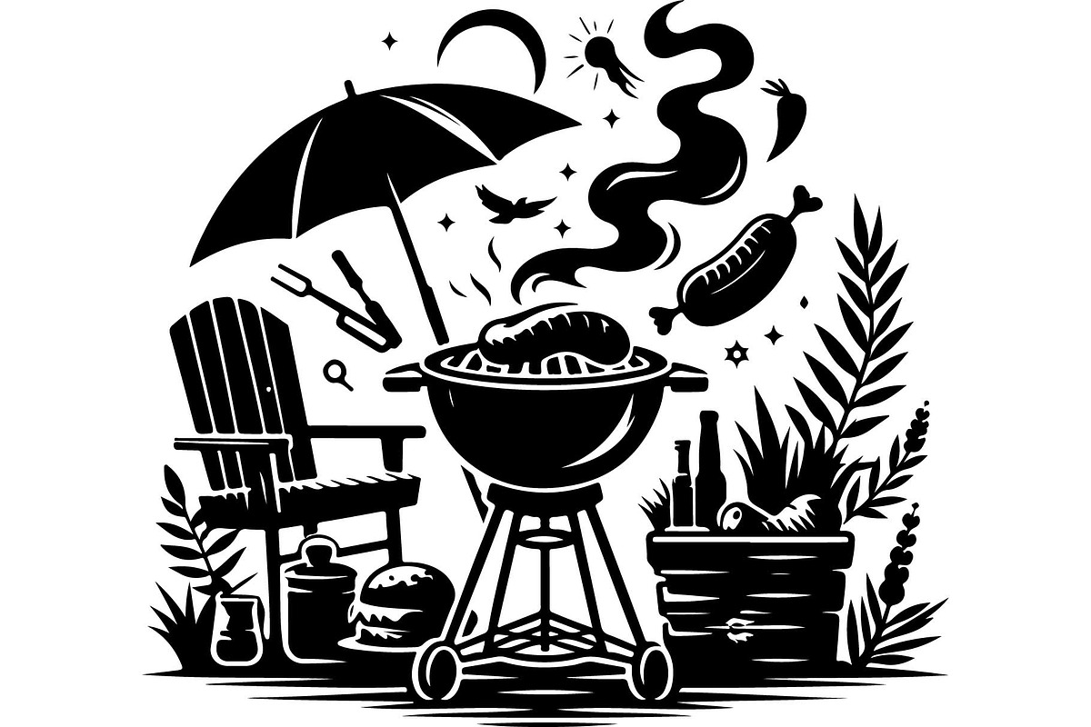 Black BBQ Grill SVG Set, an Object Graphic by jahid234 (Photo 4 of 13)