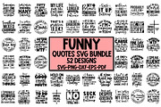 Funny Quotes SVG Bundle, Sarcasm SVG, a Graphic by Designer302 (Thumbnail 1 of 53)