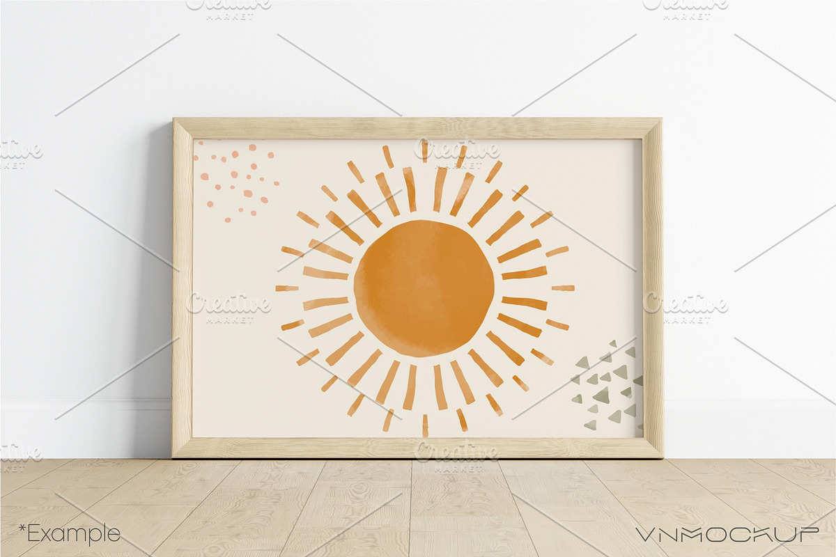 Wood Frames Bundle - 23 Mockups, a Print Template by VNmockup (Photo 4 of 8)