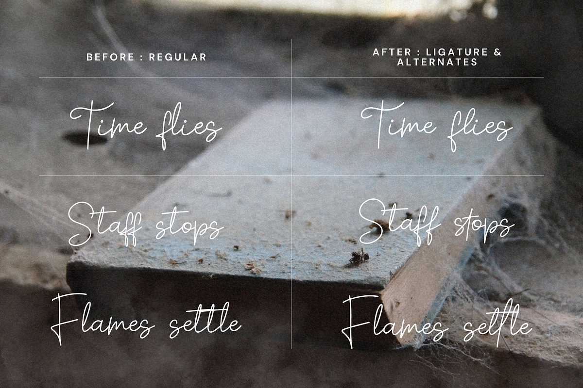 Tranquil Dream – Soothing Script, a Script Font by Creacy Studio (Photo 5 of 11)