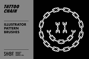 Tattoo Chain Brushes For Illustrator