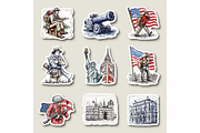 Prompt 50 Retro US Cityscape Icons, a Decorative Illustration by Creative design (Thumbnail 7 of 7)