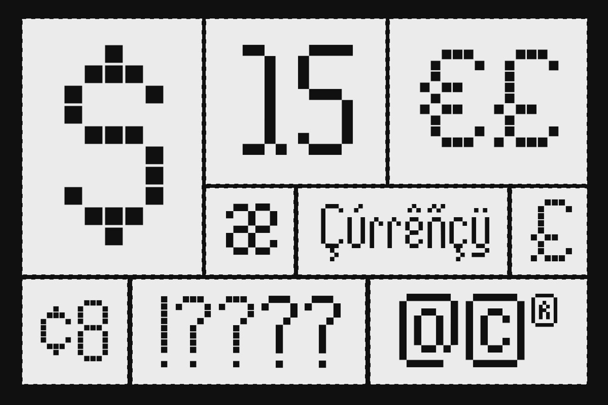 Byte Square Pixel Typeface, a Sans Serif Font by Letterhend Studio (Photo 10 of 12)