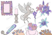 Spring Fairy Tale Clipart, a Seasonal Illustration by GlamArtZhanna (Thumbnail 3 of 3)