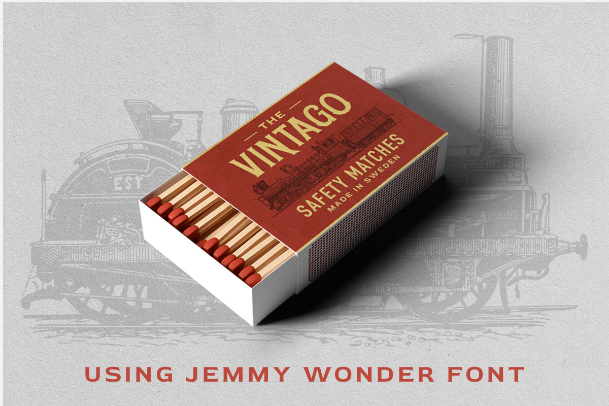Jemmy Wonder - Vintage Display Font, a Font by Letterhend Studio (Photo 6 of 8)