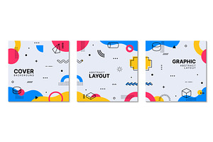 Square covers with geometric pattern, an Education Illustration by Buch&Bee