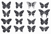Butterfly Silhouette Vector Bundle, an Animal Illustration by Kusumaillustration (Thumbnail 8 of 13)