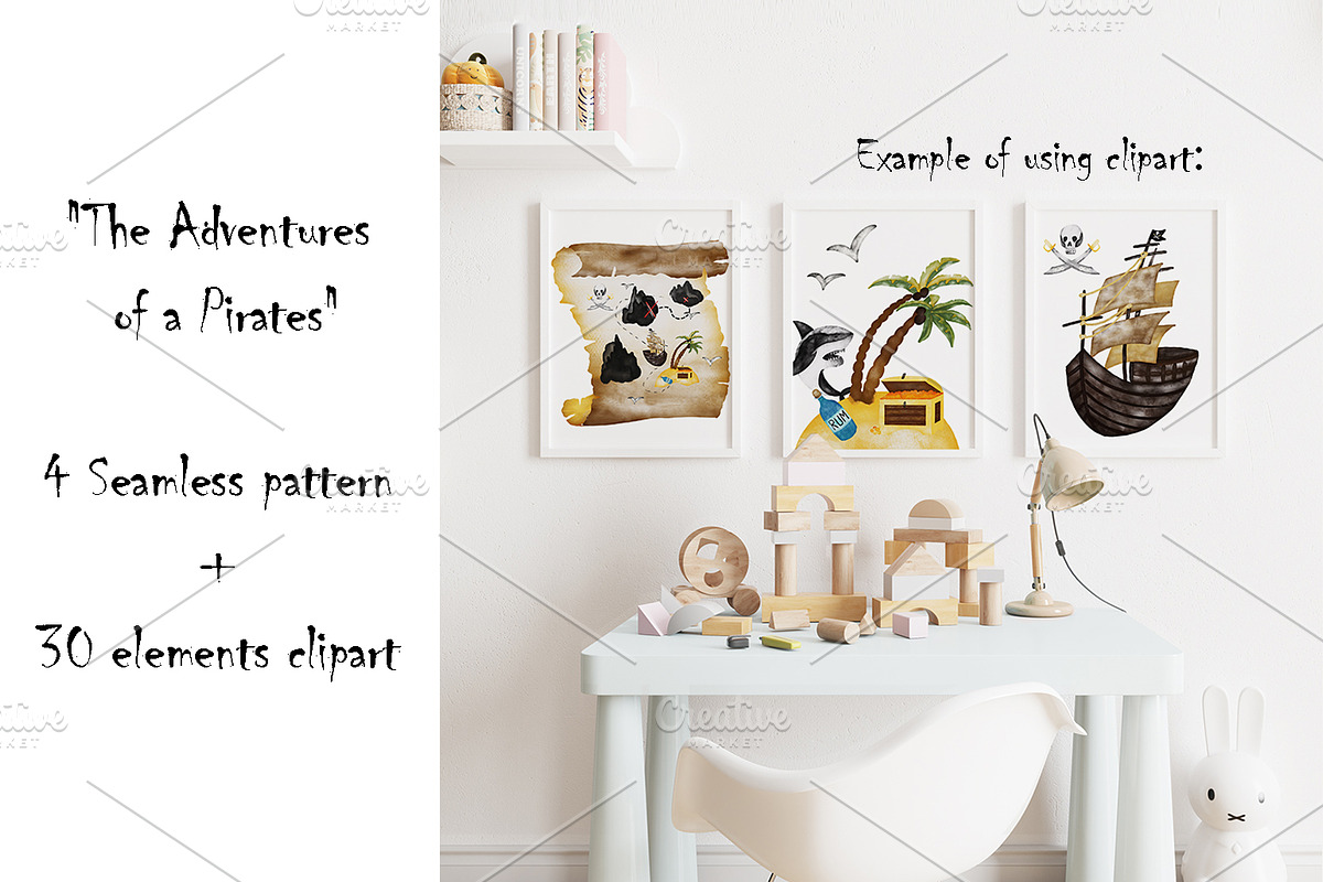 Kids Playful Seamless Patterns, a Pattern Graphic by Oksana Dovhopol Art (Photo 13 of 14)