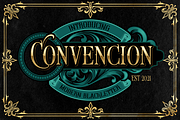 CONVENCION, a Blackletter Font by dansdesign (Thumbnail 1 of 8)