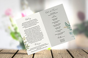 Greenery Funeral Program Canva, a Brochure Template by SmmrDesign (Thumbnail 2 of 6)