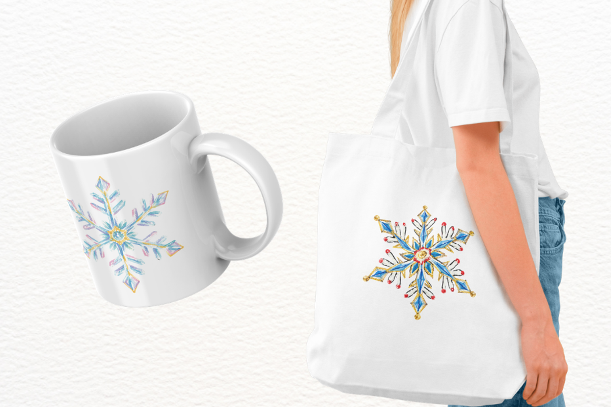 Winter Snowflakes PNG, a Seasonal Illustration by Markicha Art (Photo 3 of 6)