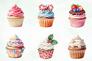 Christmas Cupcake Sublimation Bundle, an Illustration by Creative Art (Thumbnail 7 of 9)