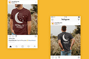 Bella Canvas 3001 Male Model Bundle, a Shirt Mockup by Moonlit Mocks (Thumbnail 5 of 6)