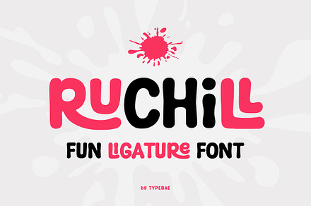 Ruchill – Fun Ligature Font, a Sans Serif Font by Typebae