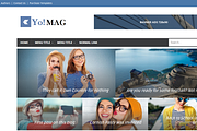 Yo Mag Magazine blogger template, a Websites & App Template by Yo..! Templates (Thumbnail 1 of 3)
