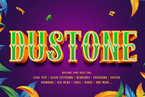 Dustone - Vintage Display Font