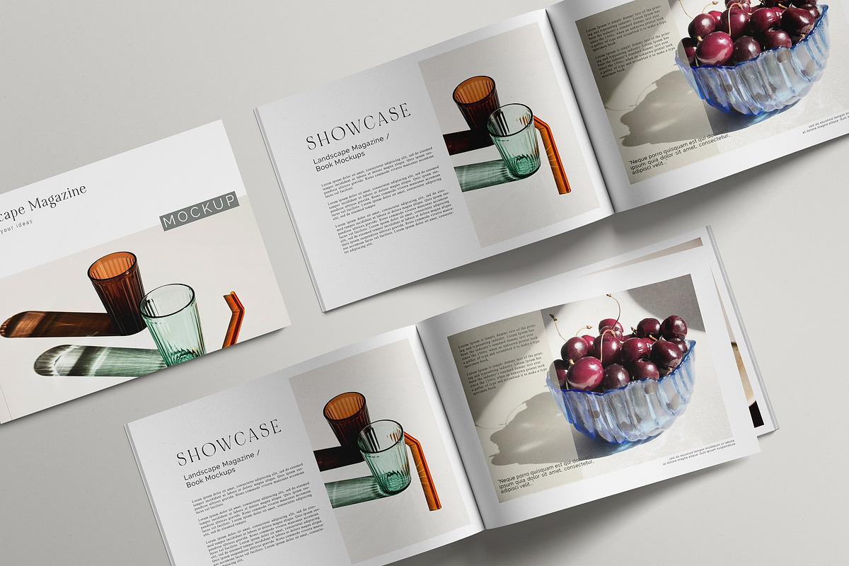 Landscape Magazine /brochure Mockup, a Books & Magazine Mockup by Tahtagraphic (Photo 14 of 14)
