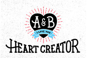 Valentines day Heart Creator + Bonus, an Object Graphic by Davihero (Thumbnail 1 of 7)