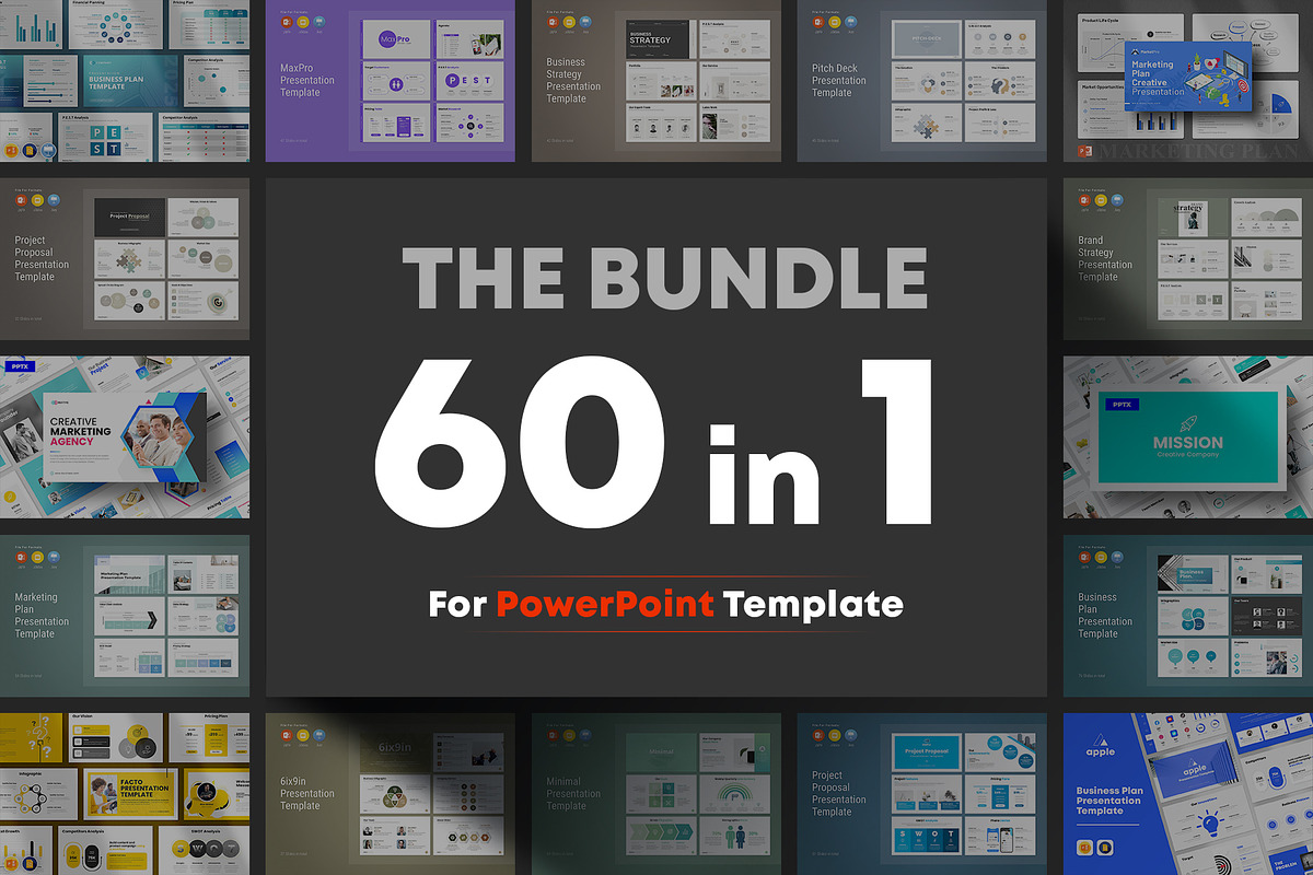 Best! 60-in-1 Big Bundle PowerPoint, a Presentation Template by CreativeSlides (Photo 40 of 40)