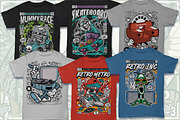 100 Cartoon Tshirt Designs Bundle #9, an Illustration by roach_graphic (Thumbnail 7 of 17)