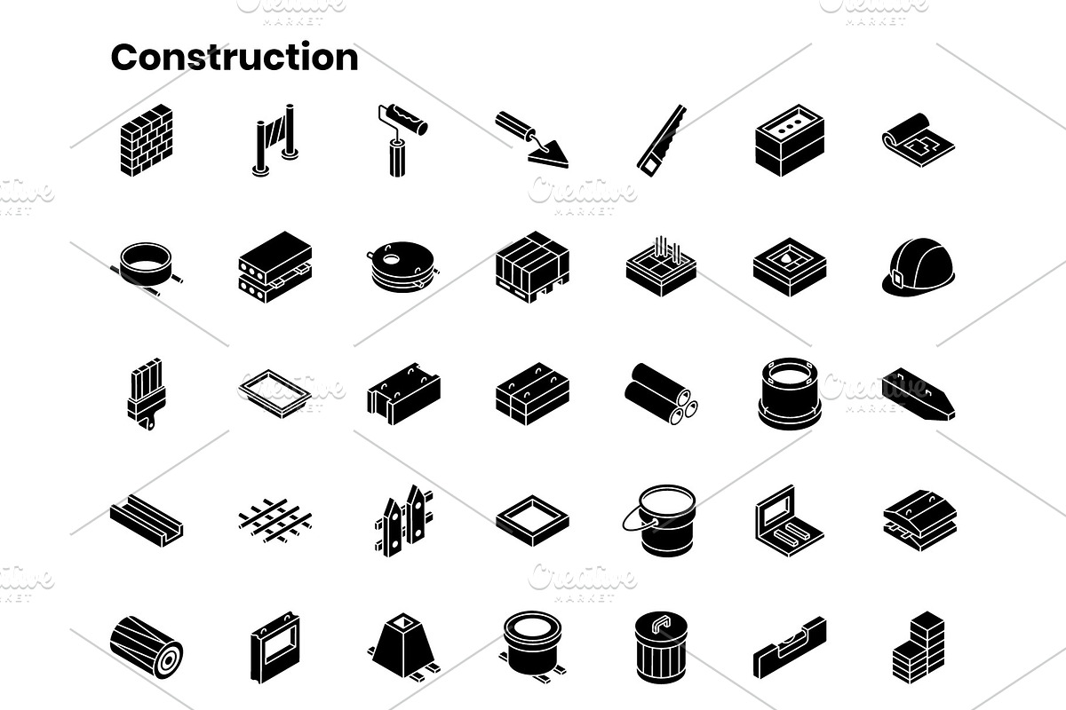 2000+ Isometric Icons Set, an Outline Icon by Brickclay (Photo 28 of 37)