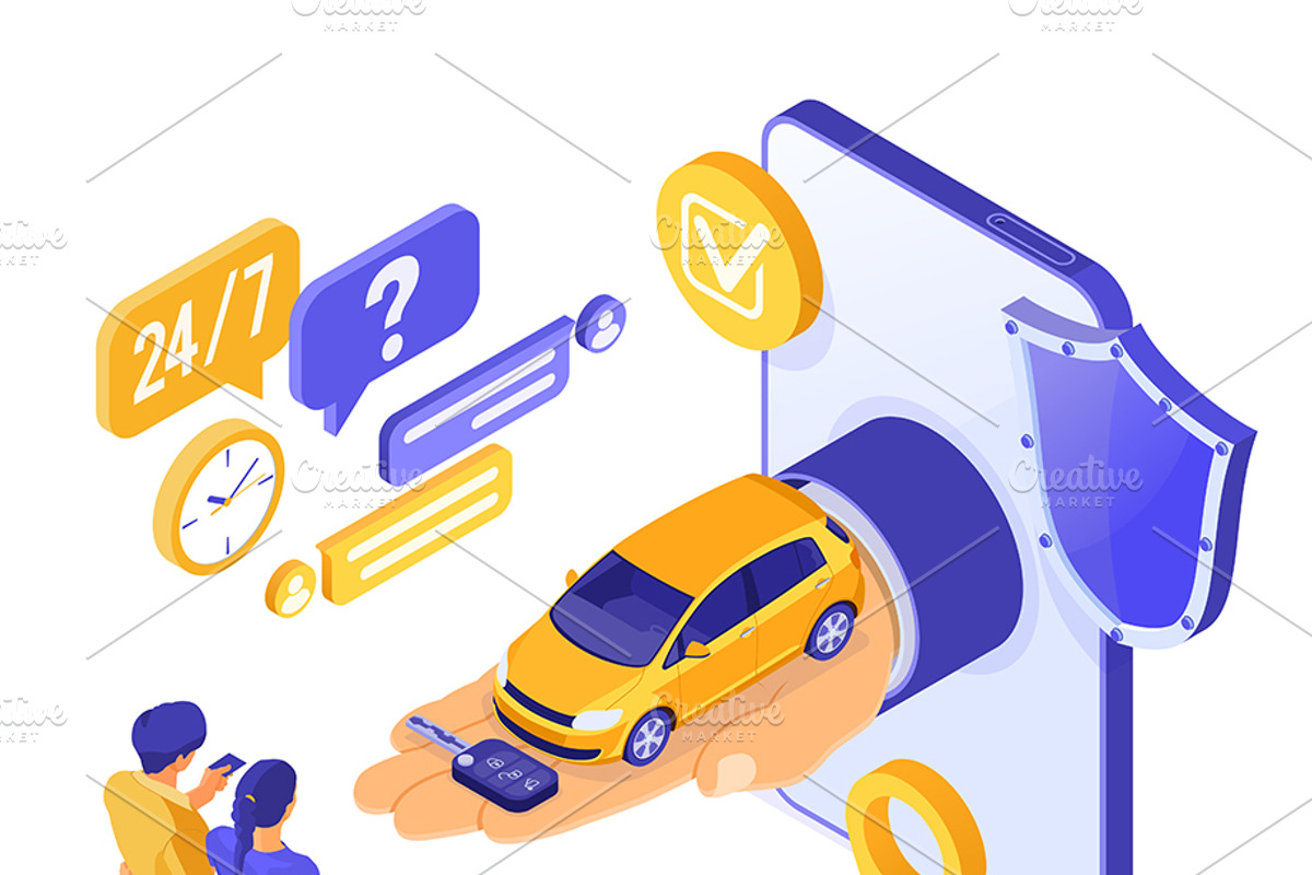Car Sale Sharing Rent, an Object Illustration by TAlex (Photo 6 of 6)