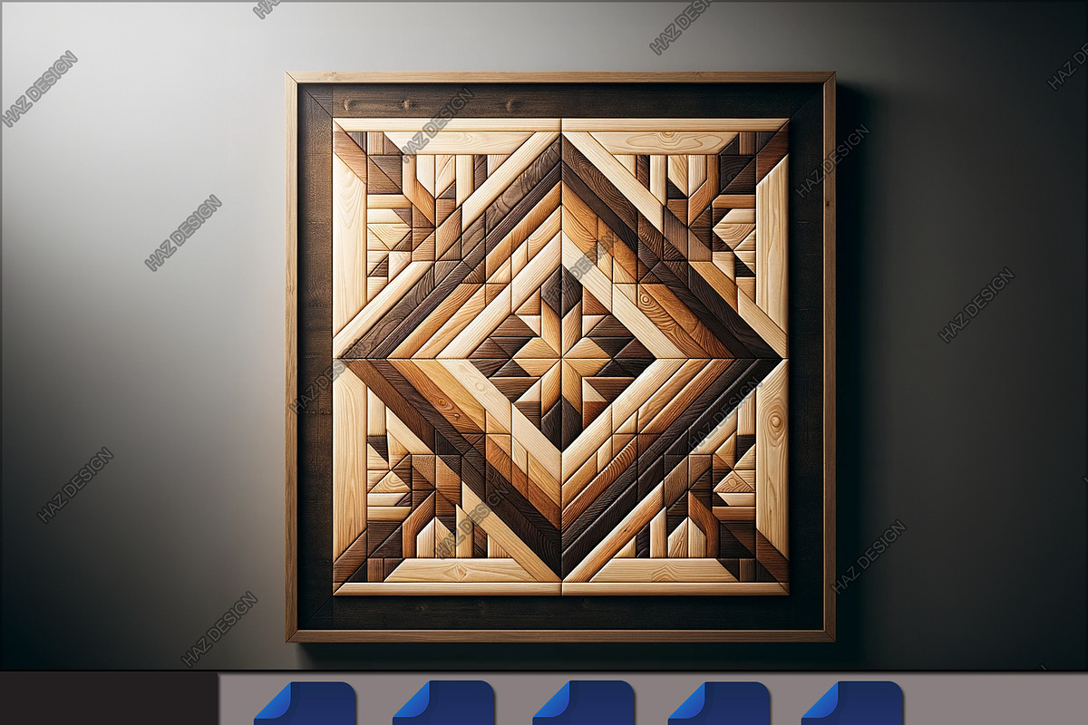 Barn Quilt Patterns Modern Wall Art, a Graphic by AtacanDigital