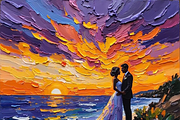 Bridal Wedding Bundle Oil Painting, an Illustration by PLUM&FIGS (Thumbnail 3 of 25)