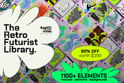 Retro Futurist Bundle 80% OFF, a Texture Graphic by angelainthefields (Thumbnail 1 of 25)