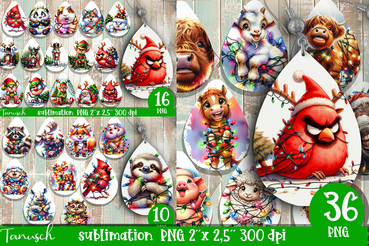 funny Christmas mega bundle, a Templates & Theme by TanuschArts (Photo 10 of 20)