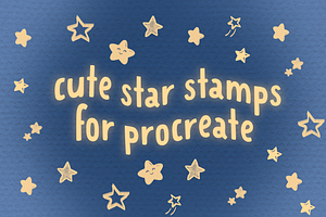 Cute Star Stamps for Procreate