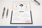 Creative CV Resume Template + icons, a Resume Template by HIRED Design Studio (Thumbnail 7 of 12)