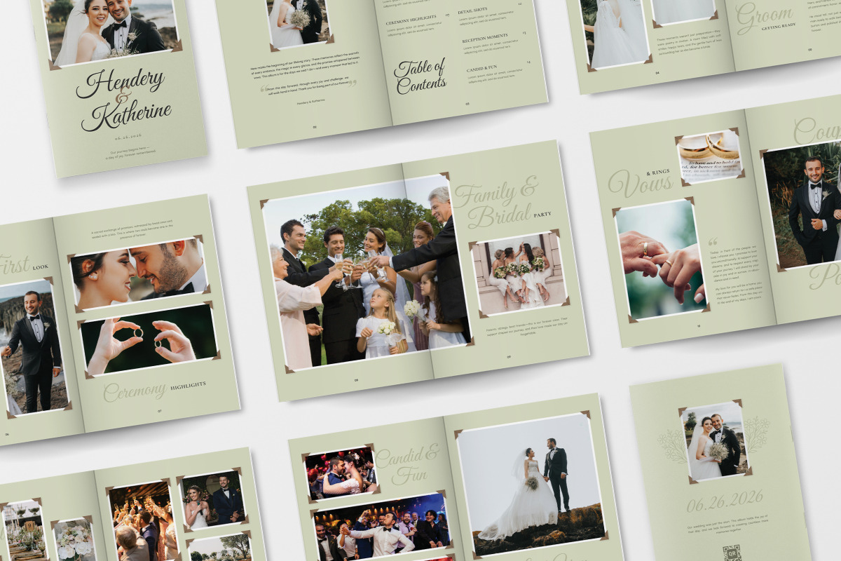 Elegant Romantic Wedding Photo Album, a Magazine Template by twinstd (Photo 5 of 6)