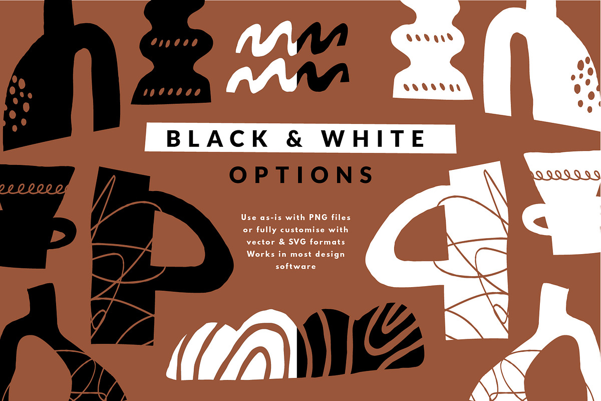 POTTERY SHAPES | HAND DRAWN CLIPART, a Decorative Illustration by Favete Art (Photo 14 of 23)