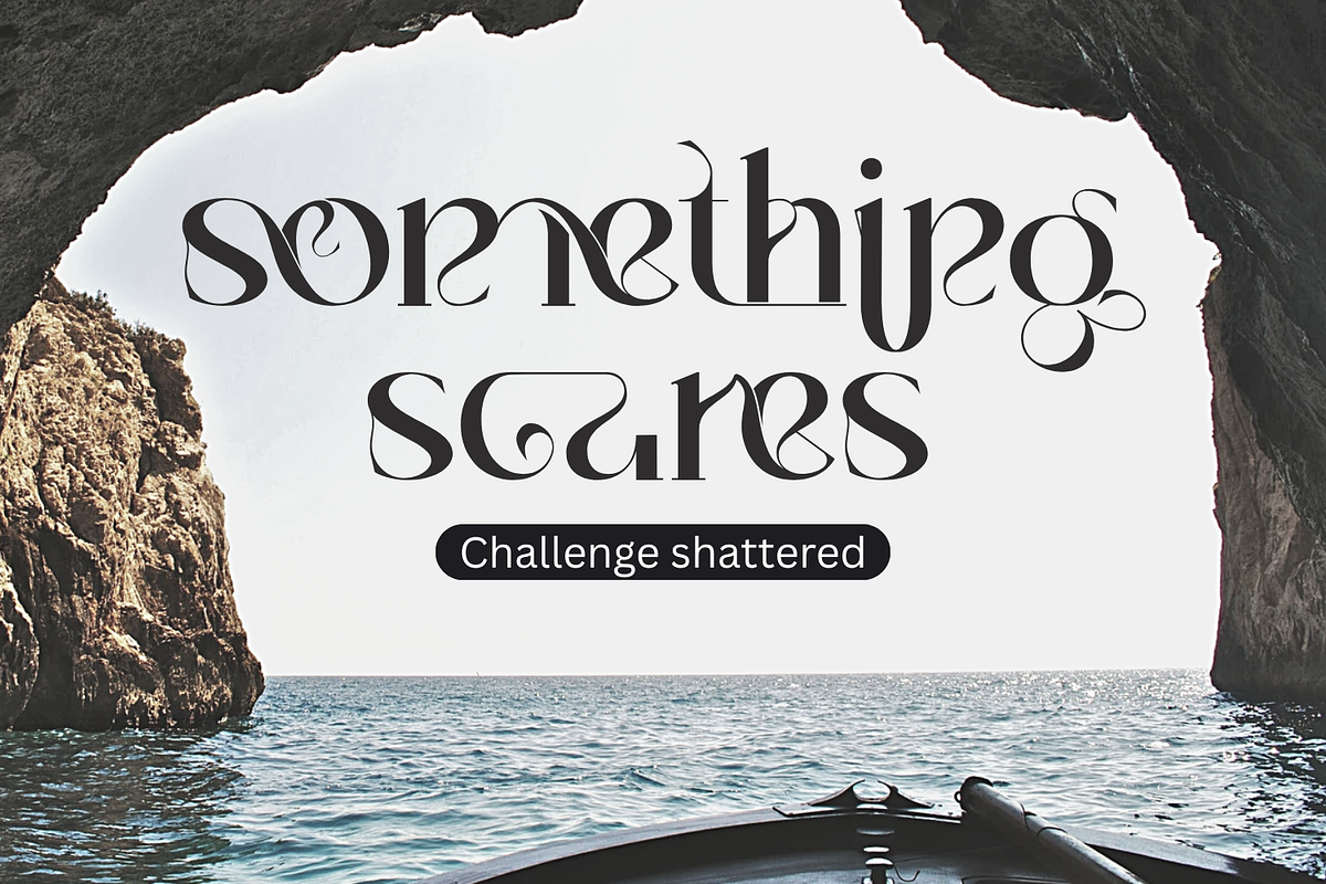 Challenge shattered - Modern Font, a Font by 177Studio (Photo 2 of 8)