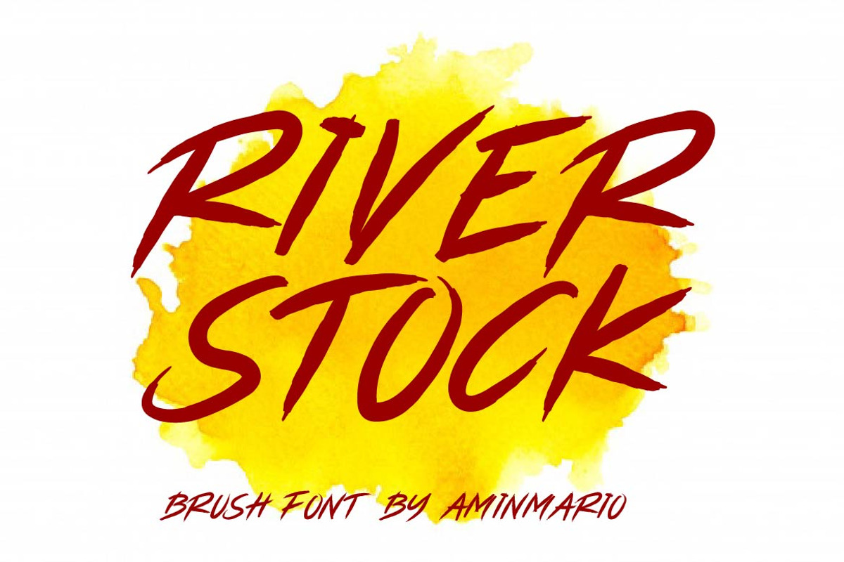 Brush Font Bundle 45 Fonts, a Blackletter Font by AMINMARIO (Photo 27 of 45)