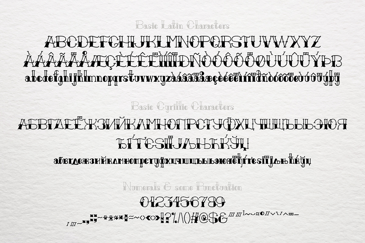 Old school font preview 2