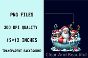Watercolor Funny Santa Claus Clipart, an Illustration by SVGArt (Thumbnail 4 of 7)