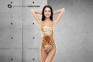 Women's Swimsuit Mockup