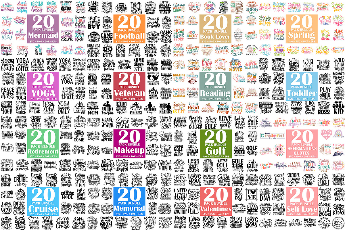 MEGA SVG Bundle 1250 Designs, an Illustration by ZoomkSVG (Photo 4 of 6)