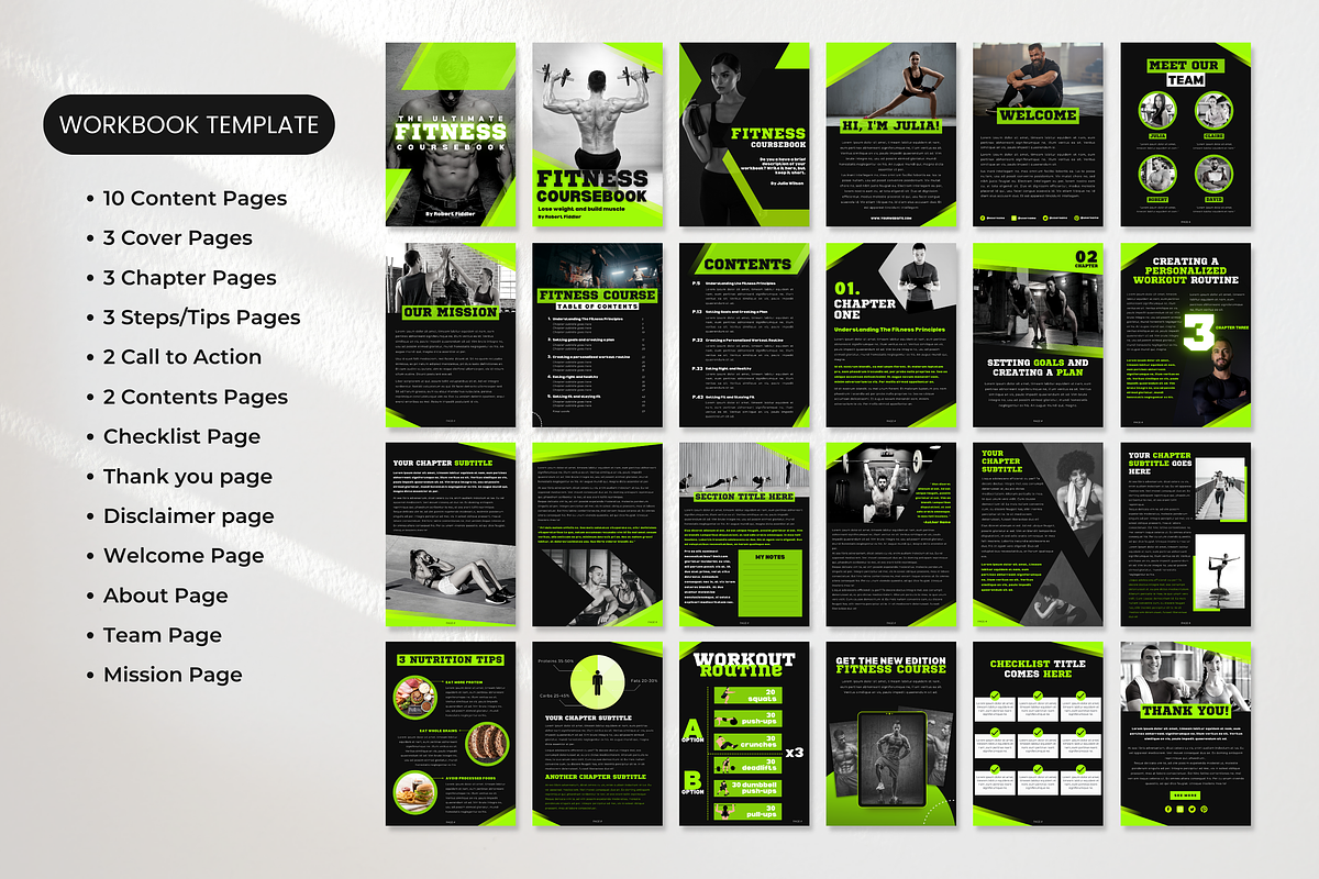Fitness Coach Social Media Bundle, a Social Media Template by DigiPax (Photo 5 of 10)