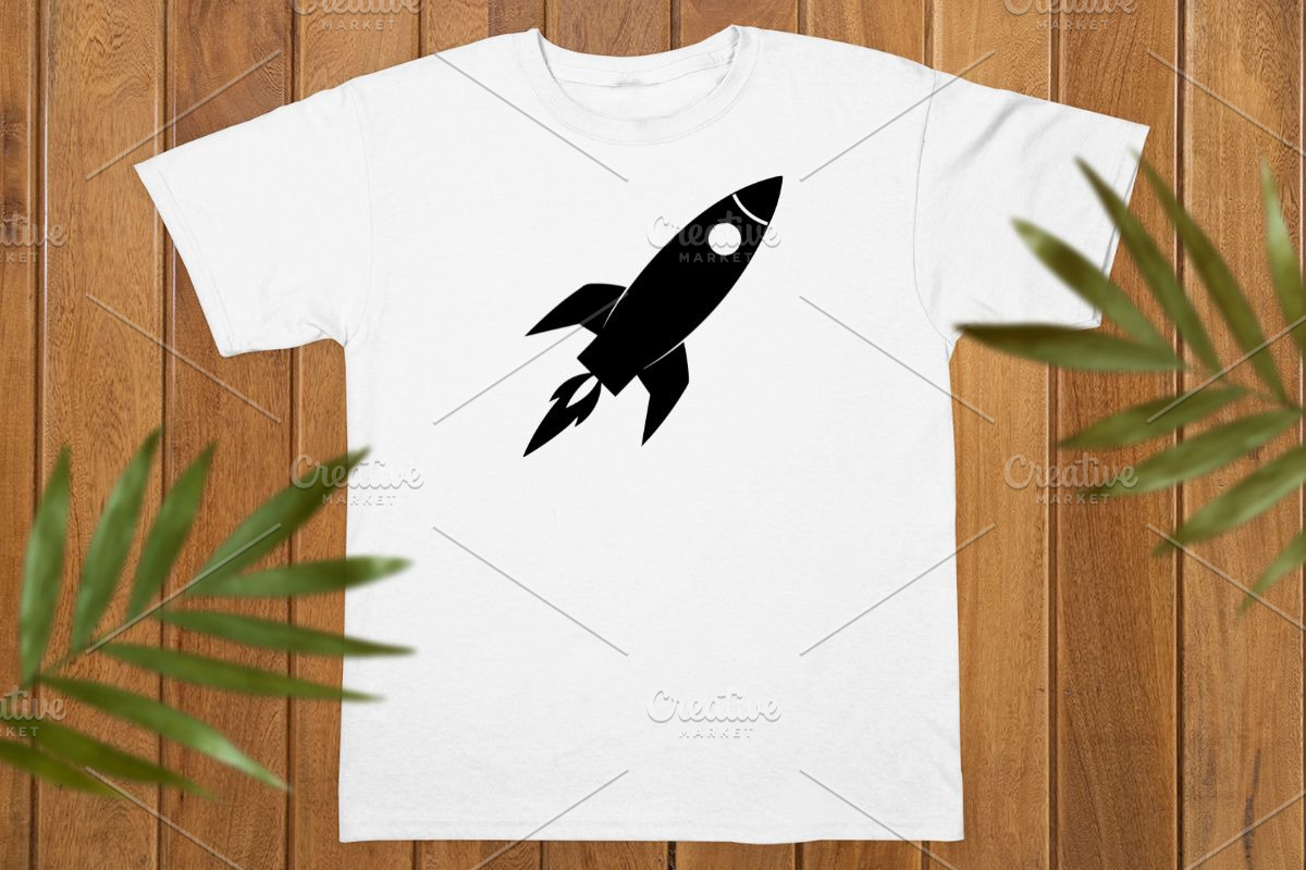 Rocket Silhouette SVG, a Technology Illustration by newminddesign (Photo 8 of 10)