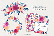 Watercolor Flowers Procreate Creator, a Brush Add-On by whiteheartdesign (Thumbnail 5 of 8)