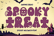 Spooky Treat - Halloween Font, a Handwritten Font by Dharmas Foundry (Thumbnail 1 of 12)
